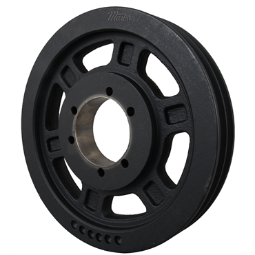 Cast Iron 5V Belt Cross 11.8 in OD 2 Grooves Sheave